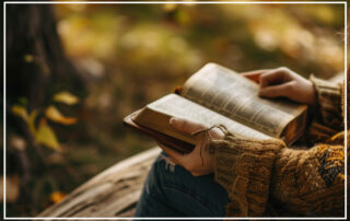 a woman reading her Bible