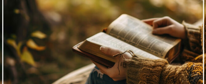 a woman reading her Bible